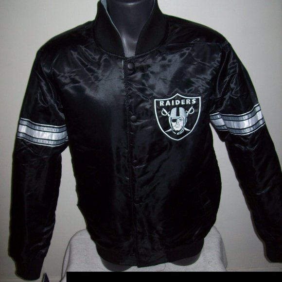 OAKLAND RAIDERS STARTER REVERSIBLE JACKET 4X - Picture 5 of 8